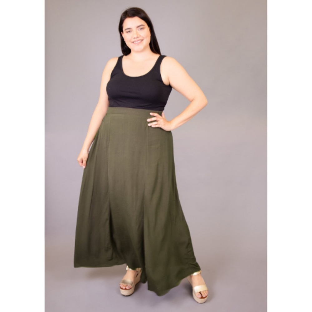 Olive Maxi Skirt